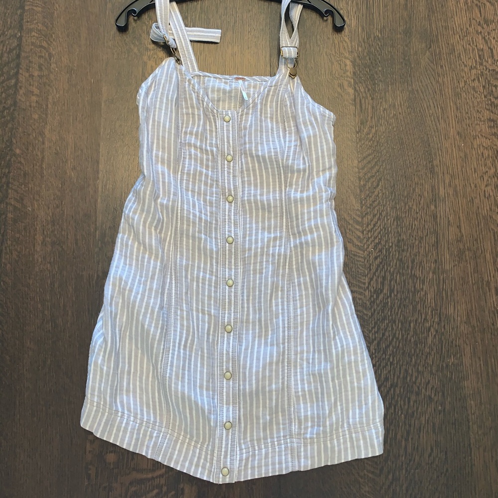 Free People Striped Button Dress